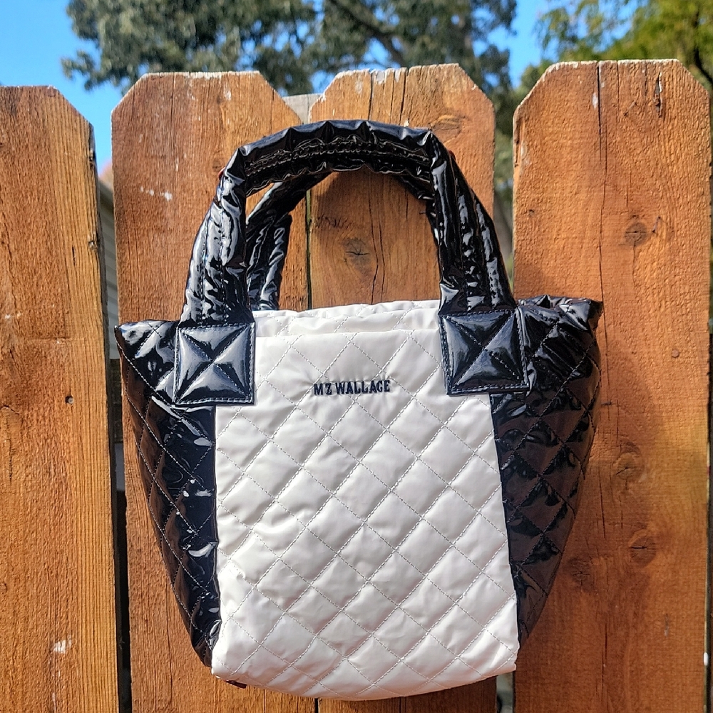 MZ Wallace Black and White Quilted Tote